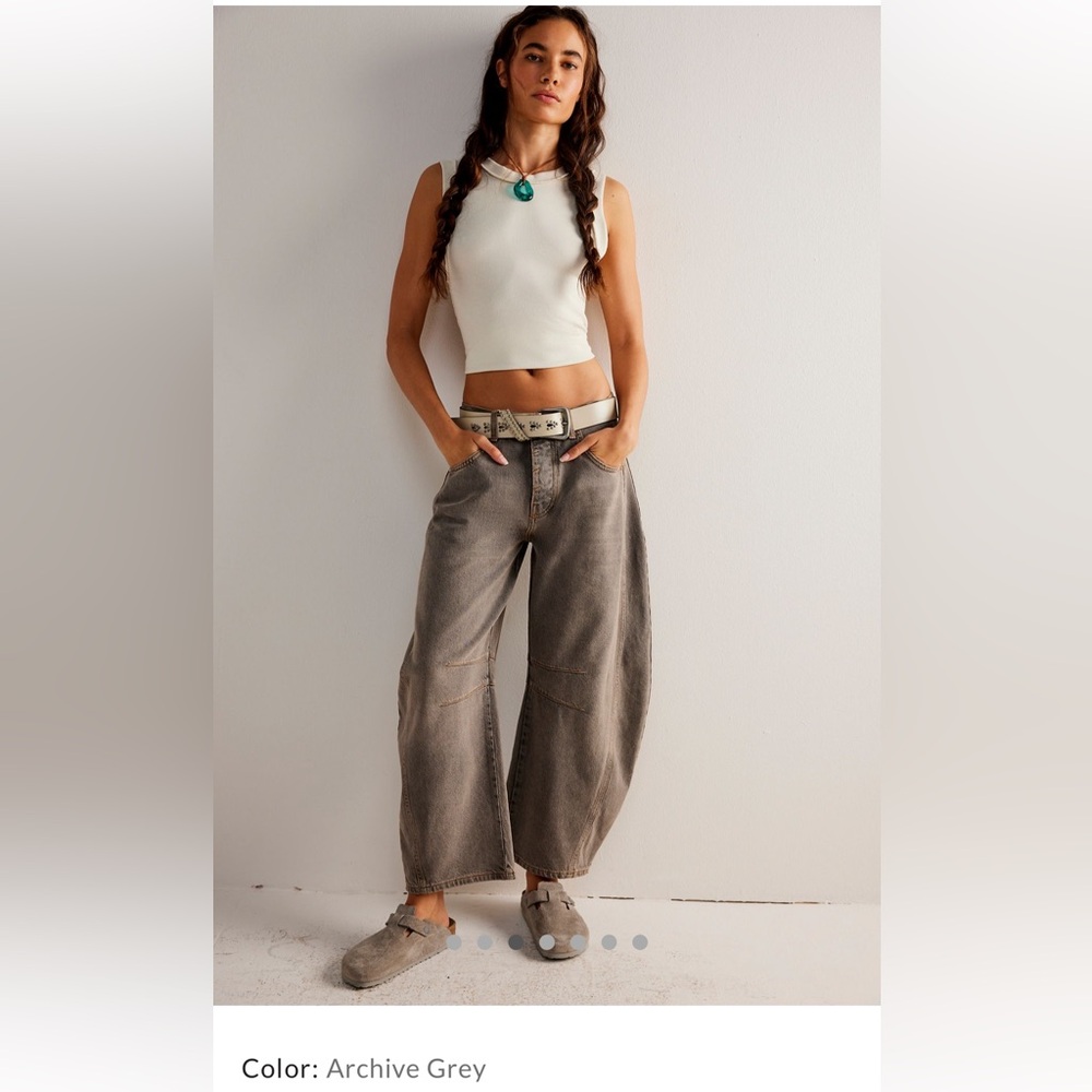 We The Free Good Luck Mid-Rise Barrel Jeans (sold out color)